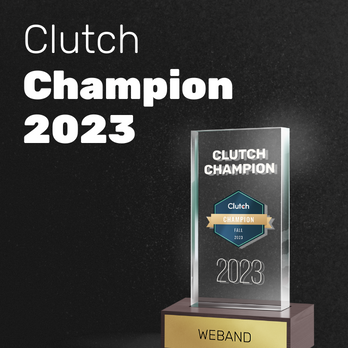 Weband honored as a Clutch Champion for 2023