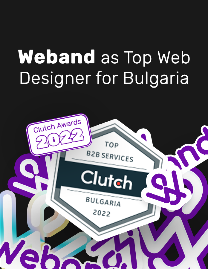 Clutch Awards Weband Studio as 2022’s Top Web Designers for Bulgaria